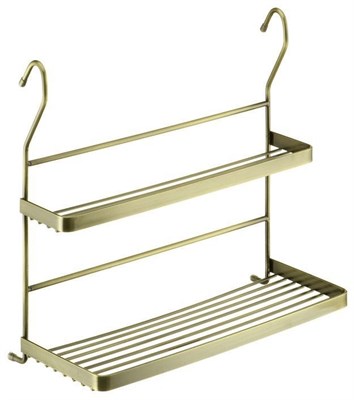 Полка на рейлинг для специй комбинированная бронза