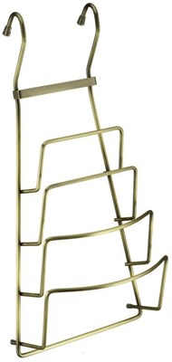 Полка на рейлинг для хранения крышек бронза