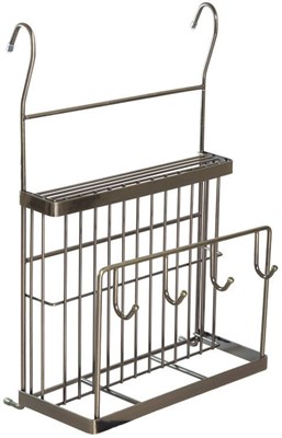 Полка на рейлинг для досок и ножей бронза