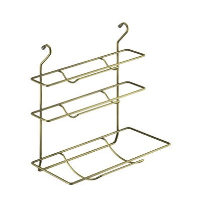 Полка на рейлинг для бумажного полотенца и фольги бронза