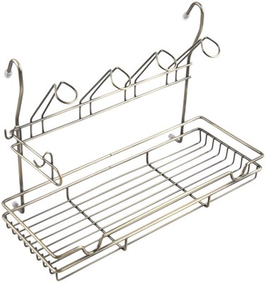 Полка на рейлинг для кружек бронза