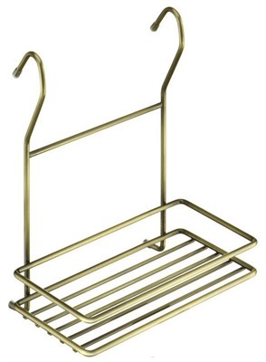 Полка на рейлинг одноярусная бронза