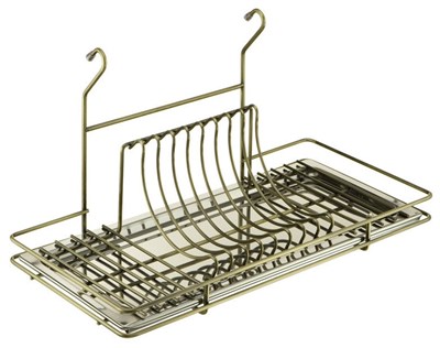 Навесная сушилка на рейлинг бронза