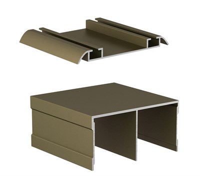 Комплект направляющих для шкафа шампань