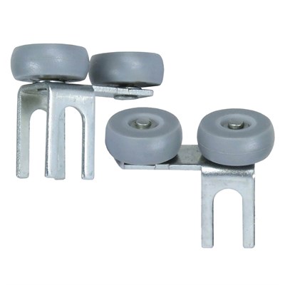 Комплект роликов на 1 дверь (в профиль) асиметричный - фото 20774