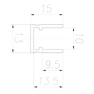 Нижняя направляющая торцевая (врезная)  АГРИ - фото 20821