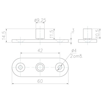 Комплект роликов для раздвижных дверей (B-104) - фото 20830