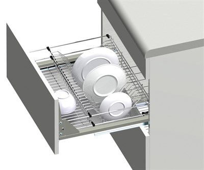 Выдвижная сушилка в шкафу