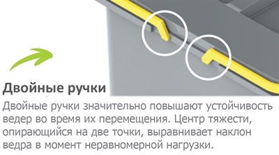 Мусорное ведро PRAKTIKO корпус 80 (3 ведра) - фото 22060