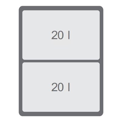 Мусорное ведро JC602 корпус 40 - фото 22163