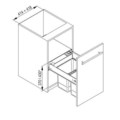 Система выкатных ведер REJS MAXIMA корпус 50 - фото 22197