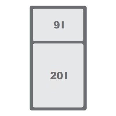 Мусорное ведро JC603 корпус 30 (Крепление к фасаду) - фото 22223