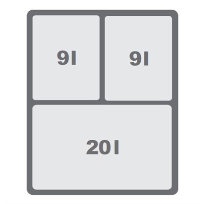 Мусорное ведро JC606 корпус 45 (Крепление к фасаду) - фото 22248