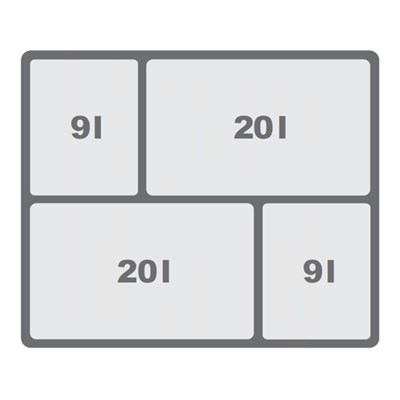 Мусорное ведро JC609 корпус 60 (Крепление к фасаду) - фото 22253