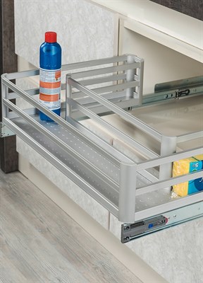 Корзина под мойку STARAX Aluminium R для распашных фасадов - фото 22343