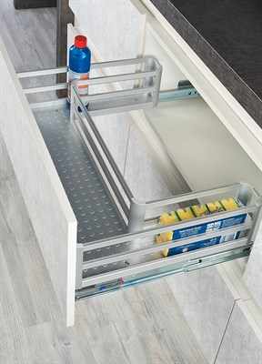 Корзина под мойку STARAX Aluminium R с креплением фасада - фото 22349