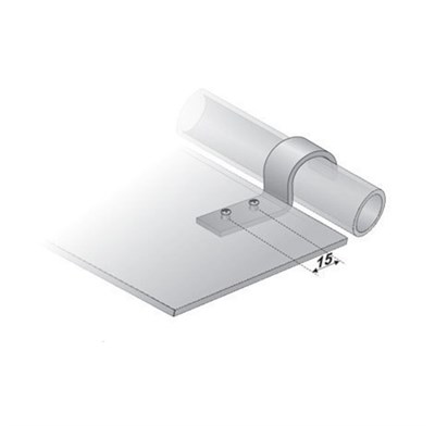 Держатель для трубы D25 (Внешний) - фото 22380