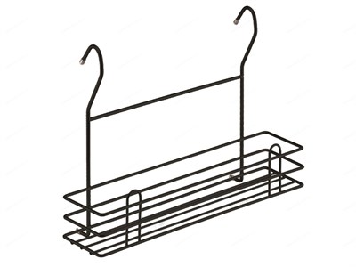 Полка на рейлинг для специй черный