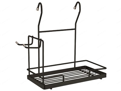 Полка на рейлинг для миксера черный