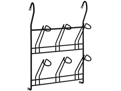 Навесная полка для кружек черная