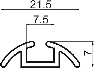 размер нижней направляющей