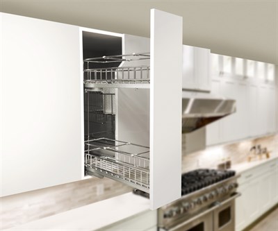 Выкатная корзина в верхний шкаф