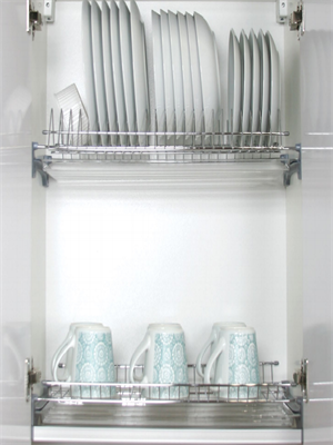 Сушилка для посуды в шкафу