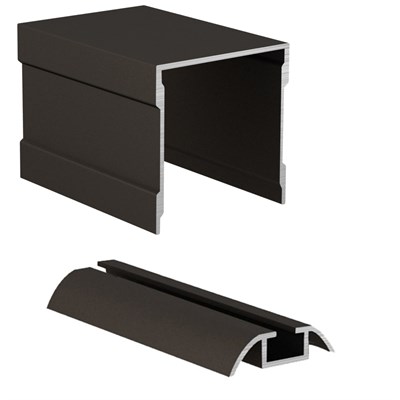 Одинарные направляющие для шкафа купе (Комплект верхние, нижние) - фото 25822