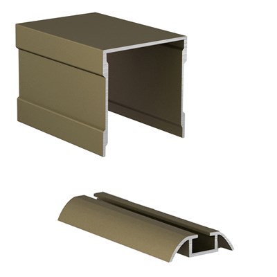 Одинарные направляющие для шкафа купе (Комплект верхние, нижние) - фото 25823