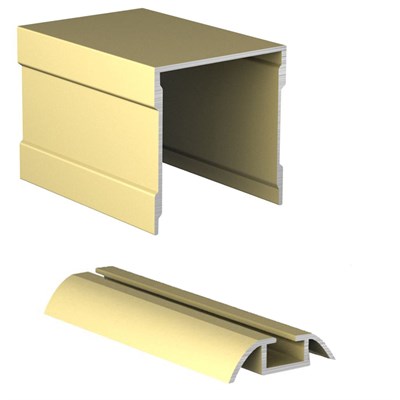 Одинарные направляющие для шкафа купе (Комплект верхние, нижние) - фото 25824