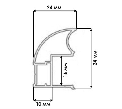 Вертикальный профиль ручка для шкафа купе ДСП 16 мм - фото 25855