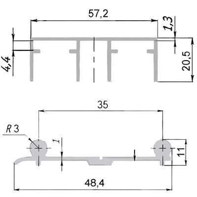 Комплект направляющих (SKM 80AY) - фото 25881