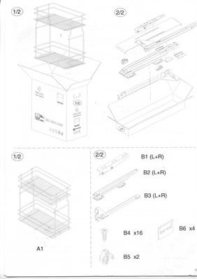 Бутылочница для кухни 300 мм с доводчиком Rejs - фото 25925