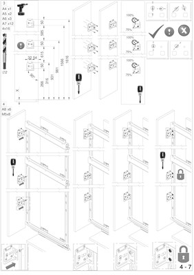 Высокая корзина бутылочница Rejs Linia Maxima EVO (в базу 200 мм) - фото 26000