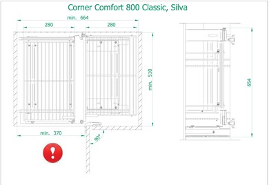 Волшебный уголок Comfort Linia Maxima Classic (Корпус 1200, Фасад 600) - фото 26038